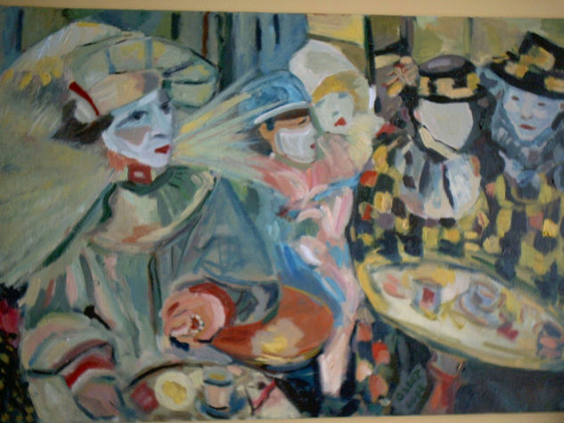 Carnavanales Oil Canvas Figure Painting