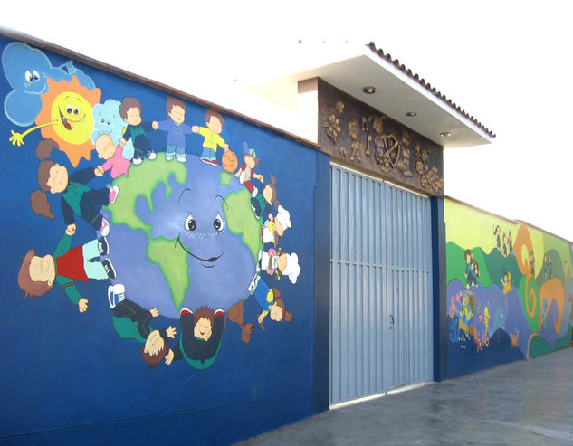 PINTURA MURAL Y MURAL EN ALTO RELIEVE 