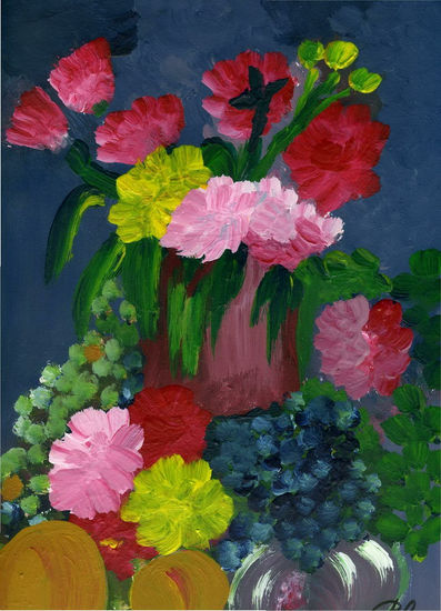 Flores y frutos Oil Canvas Landscaping