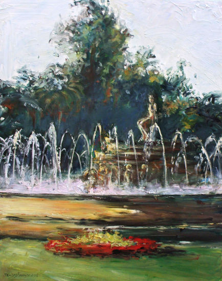 Fuente de la Puerta Jerez Acrylic Canvas Landscaping