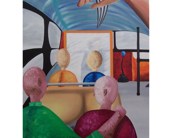 paseo en bus Oil Canvas Others