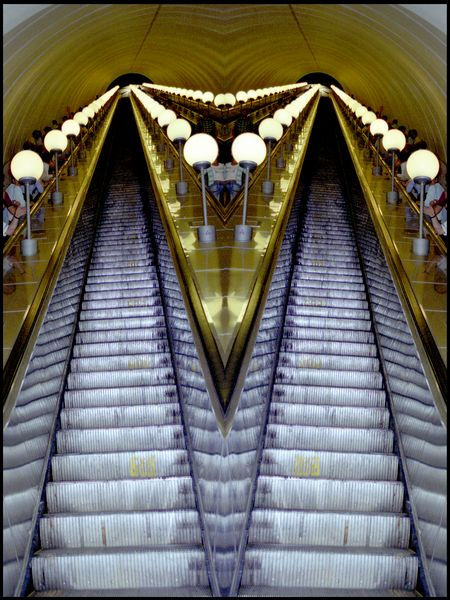Escaleras de metro