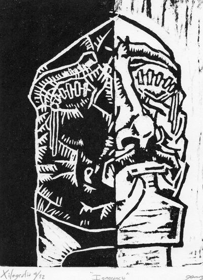 -Ignorancia- Woodcut