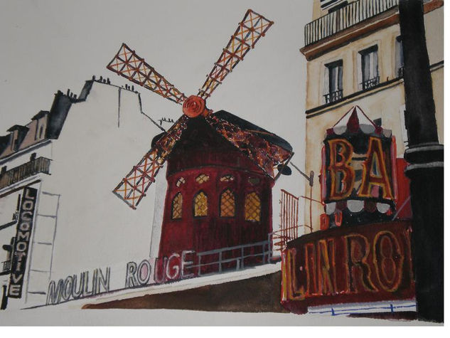 Moulin rouge Watercolour Paper Landscaping