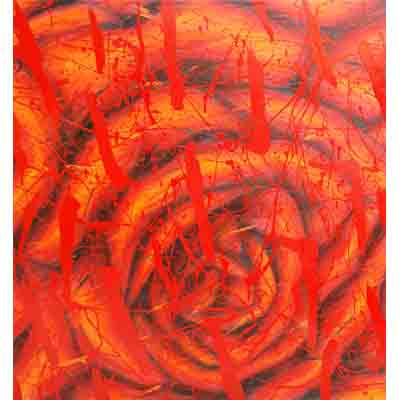 Le Vie en Rouge 6 Media Mixta Tela Floral