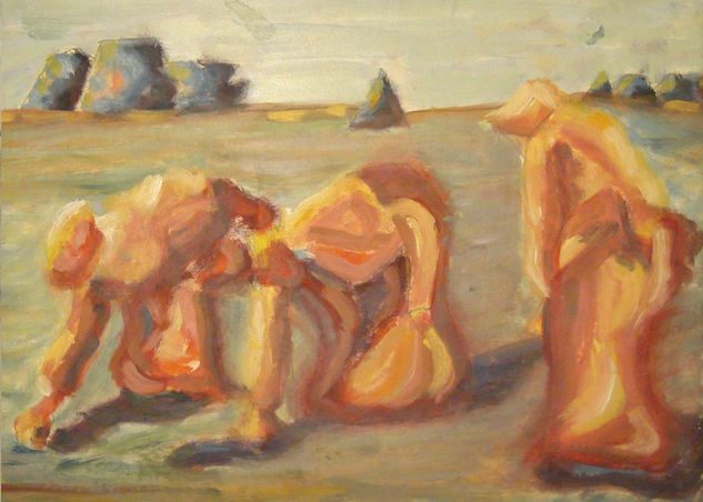 "MiLLeT eN CáliDoS" Oil Paper Landscaping