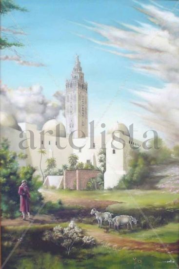 Torre Giralda Oil Canvas Landscaping