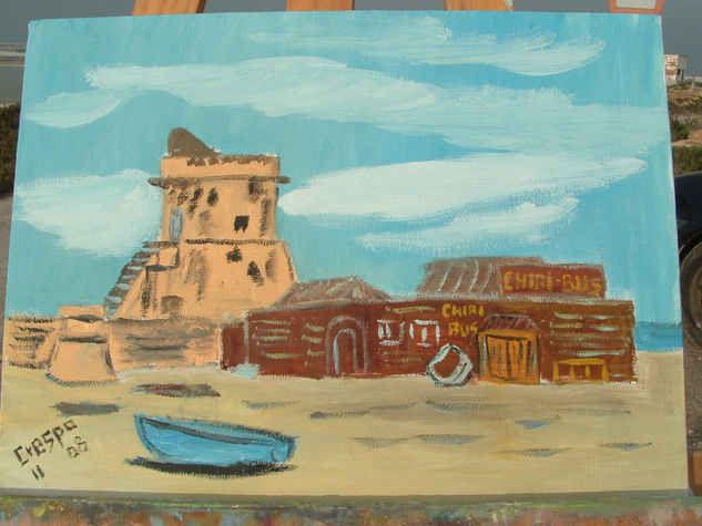 Castillo de San Andrés Cabo de Gata Almería Oil Canvas Landscaping