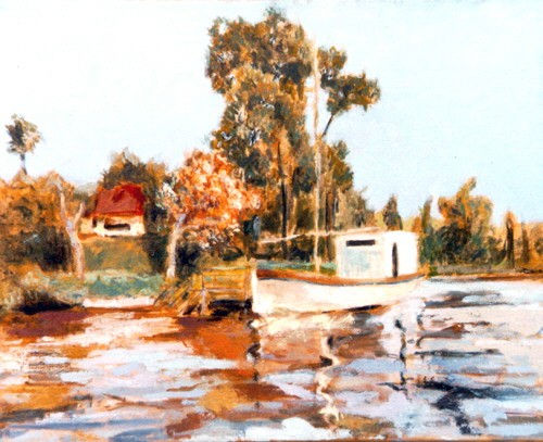 Barcaza almacenera Oil Canvas