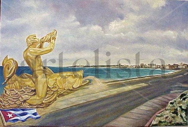 Malecón de La Habana. Oil Canvas Others