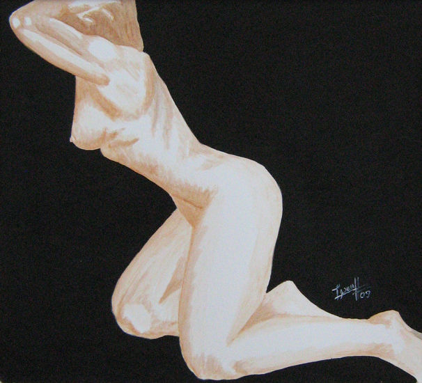 desnudo 14 Watercolour Paper Nude Paintings