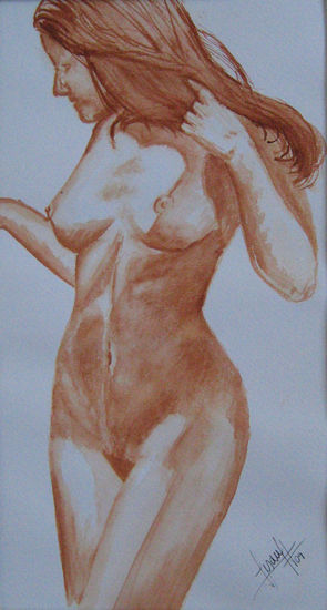 desnudo 13 Watercolour Paper Nude Paintings