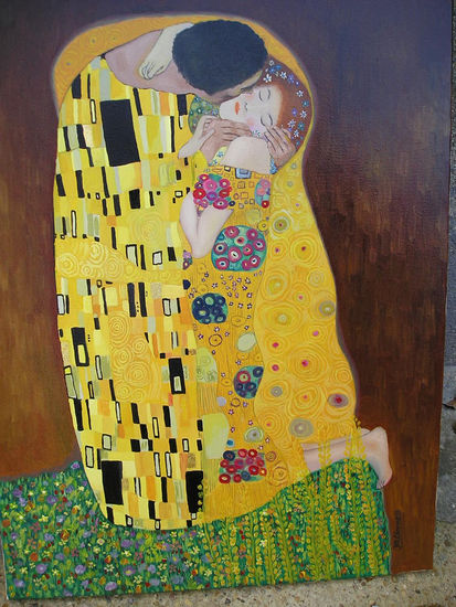 beso de Gustav Klimt Oil Canvas Figure Painting