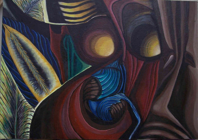 africa10 Oil Canvas Figure Painting