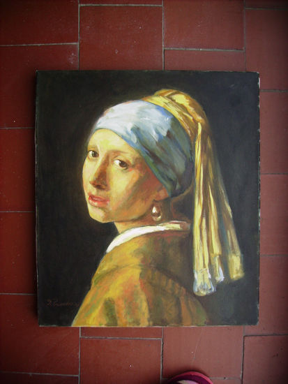 pintura oleo sobre tella Óleo Lienzo Retrato