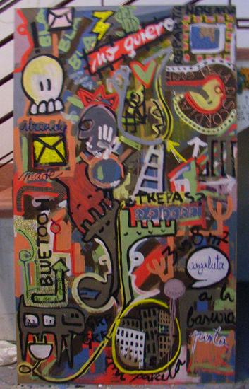 El mapa del Tesoro Mixed media Panel Others