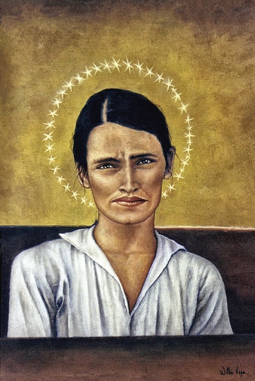 Virgen Oil Canvas Portrait