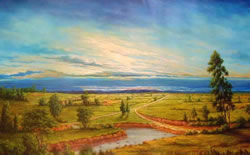 Paisaje en el Bajo Cauca Oil Canvas Landscaping