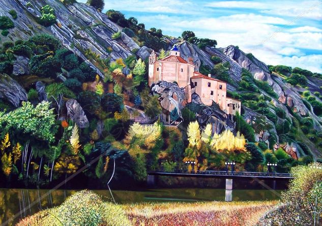 San Saturio otoñal Oil Canvas Landscaping