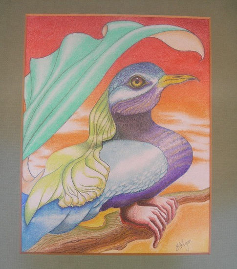 Pájaro manazas Pastel Card Animals