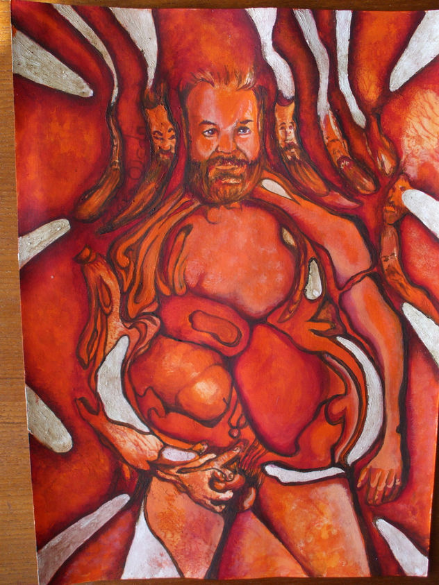 denudo rojo  desenfocado