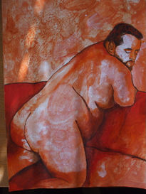 Desnudo en rojo