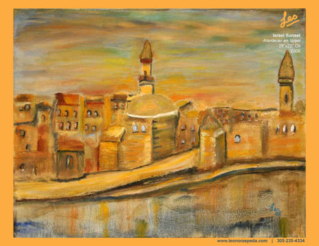 Atardecer en israel