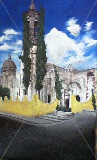 Templo de San miguel de allende Acrylic Canvas Landscaping