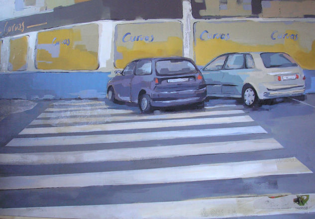 Serie Calles II Media Mixta Tabla Otros