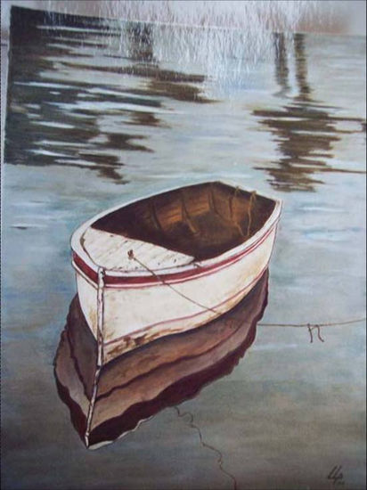 El Bote Oil Canvas Marine Painting