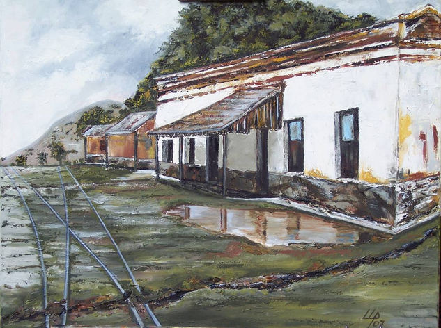 Estacion Iturbe Oil Canvas Landscaping