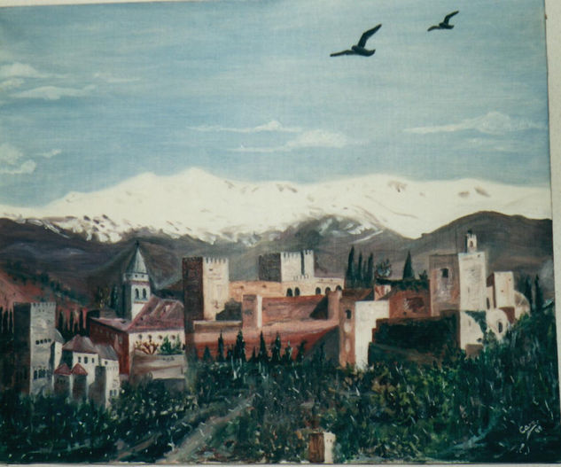 Alhambra Óleo Lienzo Paisaje