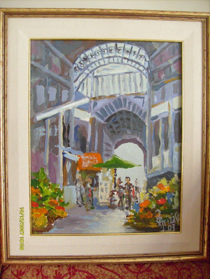 Mercado de San Telmo Acrylic Canvas Landscaping