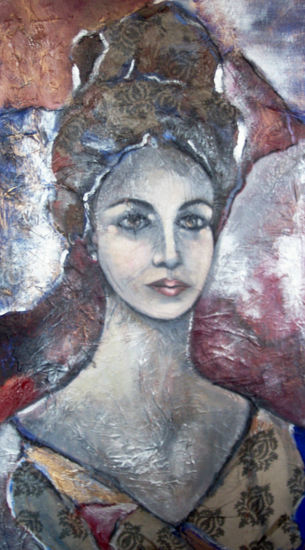 Mujer con moño Oil Canvas Figure Painting