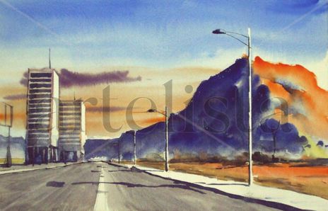 Edificios en la nada