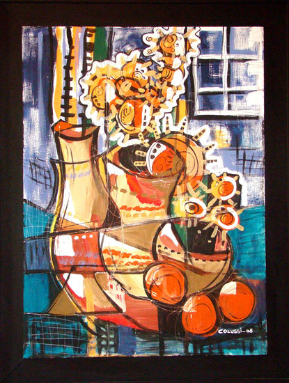 Naturaleza Viva 08 Acrylic Panel Still Life Paintings