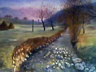 Ruscello Pastel Papel Paisaje