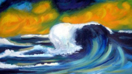 TORMENTA Oil Canvas Marine Painting