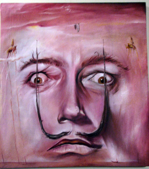 dali vive!!! Oil Canvas Portrait