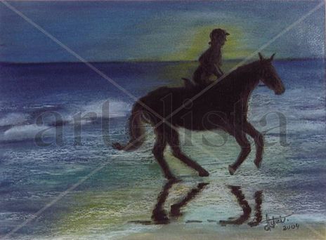 Sombra do cavalo.