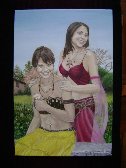 Hermanas Oil Canvas Others