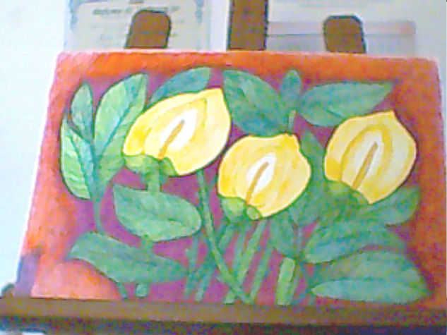 Flores Ink Card Floral Painting