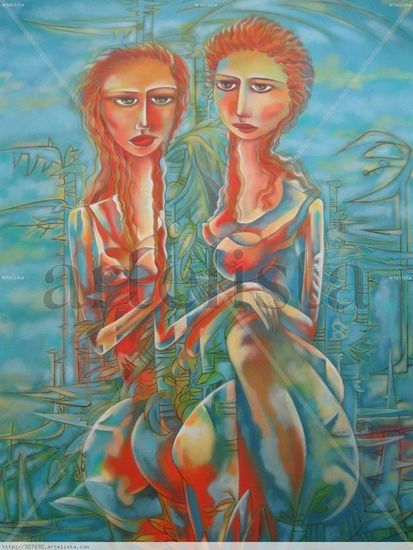 Amantes Caribeñas Oil Canvas Landscaping