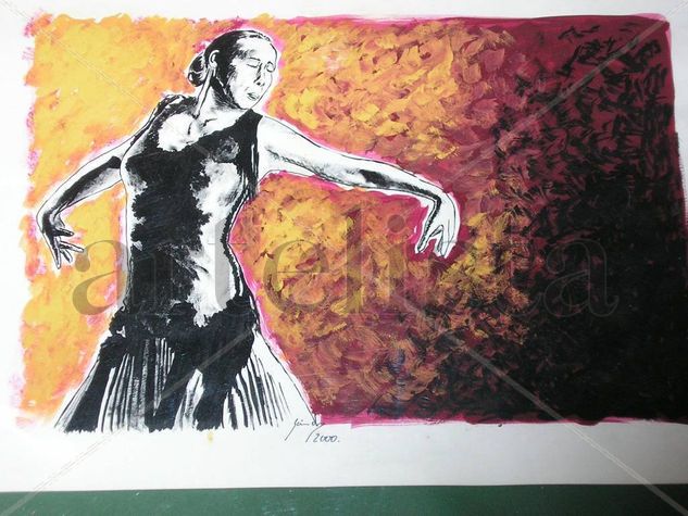 Flamenco Nº1 Mixed Media