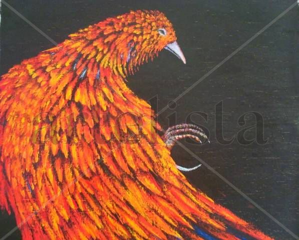 gallos Oil Canvas Animals