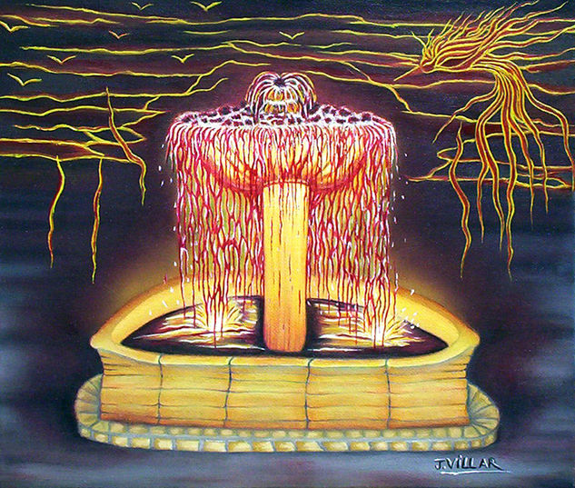 SOURCE DE VIE ( fuente de la  vida) Oil Canvas Others