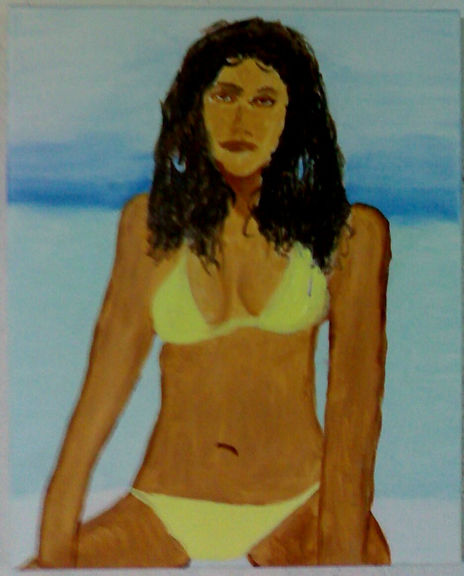 Joven en la playa