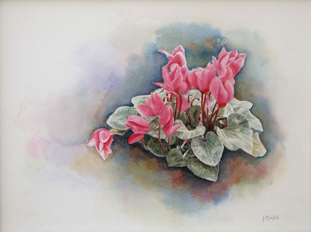 CILAMEN Watercolour Paper Floral Painting