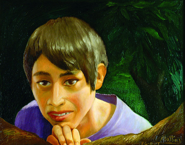 Reflejo del Alma Oil Canvas Portrait