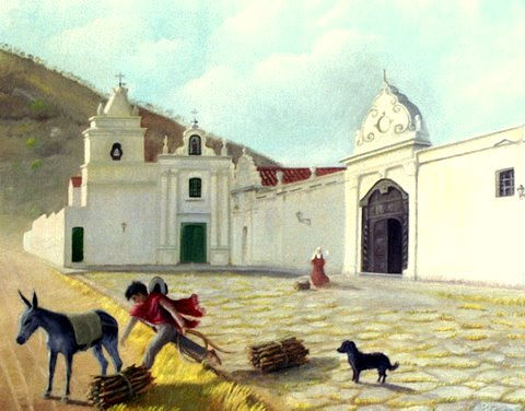 El Leñero del Convento Oil Canvas Landscaping